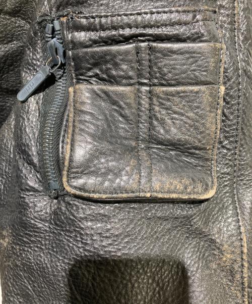 MILLESIMES（ミレジム）MILLESIMES (ミレジム) レザーボンバージャケット ブラック サイズ:不明の古着・服飾アイテム