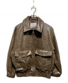 中古・古着通販】CLANE (クラネ) “EGG FAKE LEATHER JACKET” エッグ