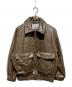 SLY（スライ）の古着「FAUX LEATHER ZIP UP ブルゾン」｜ブラウン