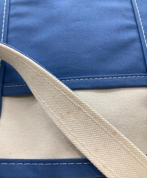 L.L.Bean（エルエルビーン）L.L.Bean (エルエルビーン) カスコベイトートバッグ アイボリー×ブルーの古着・服飾アイテム