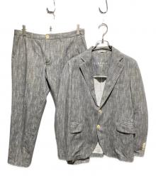 CIRCOLO 1901（チルコロ1901）の古着「ヘリンボーンプリント ストレッチ ジャージー ジャケットセットアップ」｜グレー