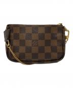 LOUIS VUITTONルイ ヴィトン）の古着「ミニポーチ/ ミニ・ポシェット・アクセソワール N58009」｜ブラウン