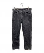 LEVI'Sリーバイス）の古着「RELAXED STRAIGHT BLACK /ブラックデニムパンツ」｜ブラック
