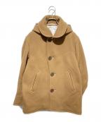 ORCIVALオーシバル）の古着「ジーロンラムズメルトンフーデッドコート GEELONG LAMB’S MELTON HOODED COAT」｜ブラウン