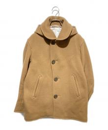 ORCIVAL（オーシバル）の古着「ジーロンラムズメルトンフーデッドコート GEELONG LAMB’S MELTON HOODED COAT」｜ブラウン