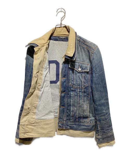 DOLCE & GABBANA（ドルチェ＆ガッバーナ）DOLCE & GABBANA (ドルチェ＆ガッバーナ) アーカイブレイヤードデニムジャケット インディゴ サイズ:46の古着・服飾アイテム