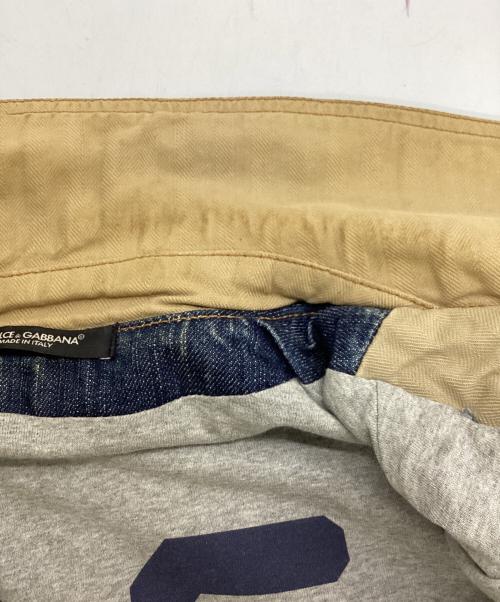 DOLCE & GABBANA（ドルチェ＆ガッバーナ）DOLCE & GABBANA (ドルチェ＆ガッバーナ) アーカイブレイヤードデニムジャケット インディゴ サイズ:46の古着・服飾アイテム