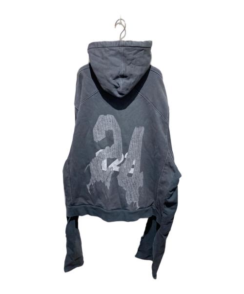 RRR123 RIVINGTON roi Rebis（RRR123 リヴィントンロイレビス）RRR123 RIVINGTON roi Rebis (RRR123 リヴィントンロイレビス) APOCRYPHAL HOODIE/プリントデザインパーカー グレー サイズ:Mの古着・服飾アイテム