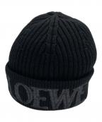 LOEWEロエベ）の古着「ニット帽/ロゴビーニー」｜ブラック