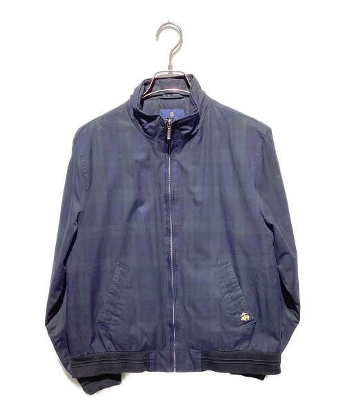 BROOKS BROTHERS（ブルックスブラザーズ）BROOKS BROTHERS (ブルックスブラザーズ) タータンチェックジップアップジャケット ネイビー サイズ:Sの古着・服飾アイテム