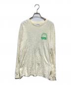 GANNIガニー）の古着「ロングスリーブプリントカットソー」｜アイボリー