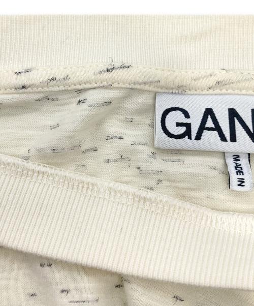 GANNI（ガニー）Ganni (ガニー) ロングスリーブプリントカットソー アイボリー サイズ:Mの古着・服飾アイテム