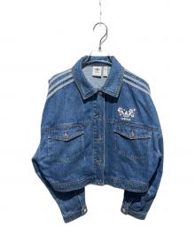 adidas（アディダス）の古着「桜刺繍デニムジャケット」｜インディゴ