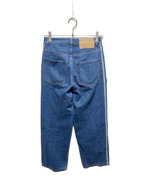 adidas（アディダス）adidas (アディダス) 桜刺繍サイドライン デニム パンツ インディゴ サイズ:Mの古着・服飾アイテム