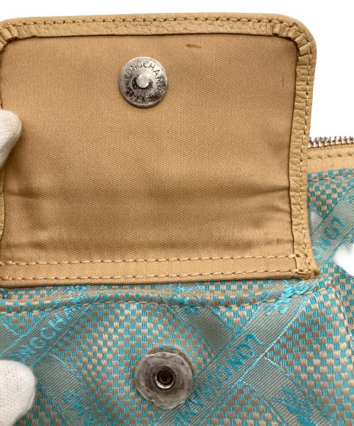 LONGCHAMP（ロンシャン）LONGCHAMP (ロンシャン) ショルダーバッグ ブルー×ベージュの古着・服飾アイテム