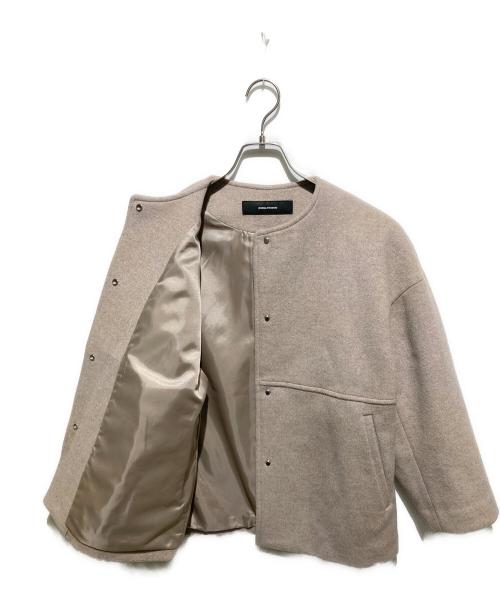 JOURNAL STANDARD（ジャーナルスタンダード）JOURNAL STANDARD (ジャーナルスタンダード) スーパー140ビーバーテーラーコート ベージュ サイズ:34の古着・服飾アイテム
