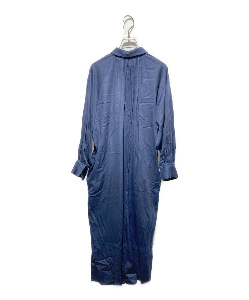INED（イネド）INED (イネド) ギャザーシャツワンピース ネイビー サイズ:9の古着・服飾アイテム