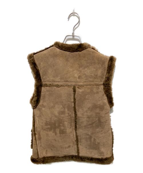 skindeep（スキンディープ）skindeep (スキンディープ) ムートンベスト ブラウン サイズ:不明の古着・服飾アイテム
