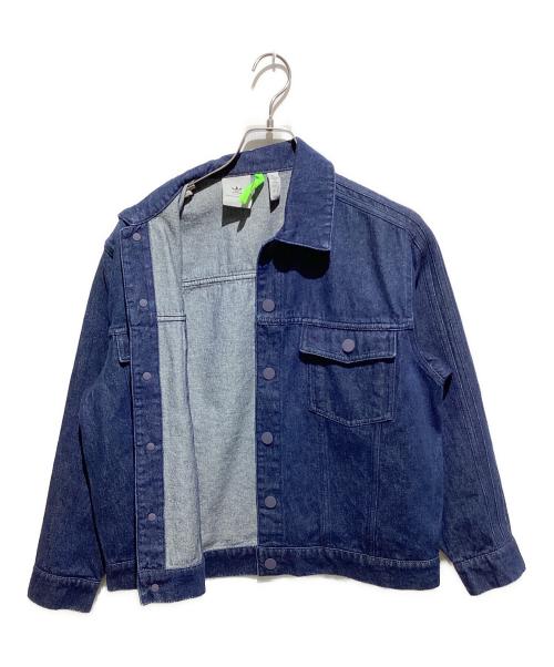 adidas Originals（アディダスオリジナル）adidas Originals (アディダスオリジナル) KSENIA SCHNAIDER (クセニア シュナイダー) デニムジャケット インディゴ サイズ:Mの古着・服飾アイテム