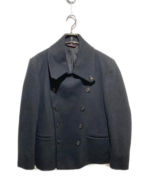 PAUL SMITH（ポールスミス）Paul Smith (ポールスミス) スタンドカラーコート/Pコート ブラック サイズ:Mの古着・服飾アイテム