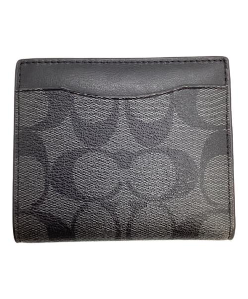 COACH（コーチ）COACH (コーチ) コンパクトウォレット ブラックの古着・服飾アイテム