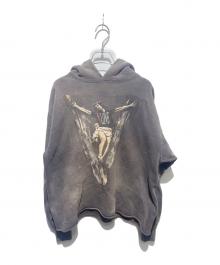 SAINT MICHAEL×VLONE（セントマイケル×ヴィーロン）の古着「プリントフーディー」｜グレー