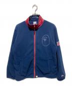 Champion×A BATHING APEチャンピオン×アベイシングエイプ）の古着「コラボサル刺繍フリースジャケット」｜ネイビー