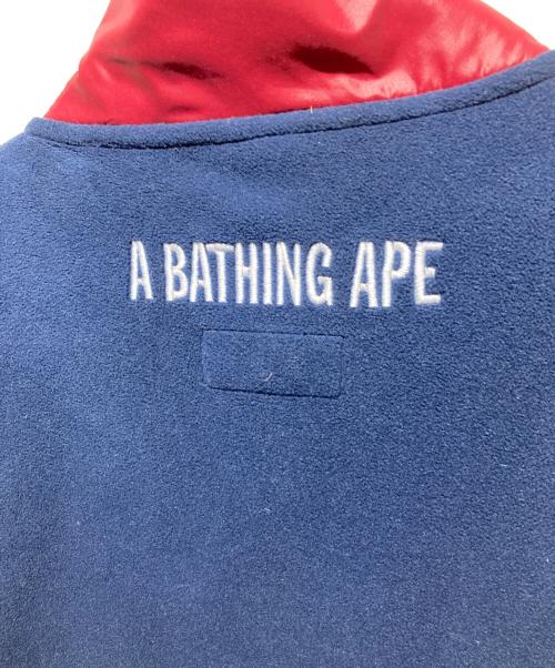 Champion（チャンピオン）Champion (チャンピオン) A BATHING APE (アベイシングエイプ) コラボサル刺繍フリースジャケット ネイビー サイズ:Lの古着・服飾アイテム