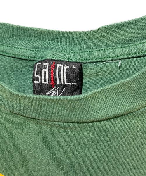 SAINT MICHAEL（セントマイケル）SAINT MICHAEL (セントマイケル) SW SS TEE SAINT CLAN グリーン サイズ:Lの古着・服飾アイテム