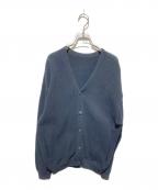 crepusculeクレプスキュール）の古着「moss stitch V/N cardigan 鹿の子カーディガン」｜ネイビー