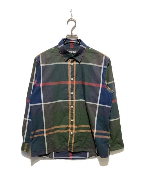 Barbour（バブアー）Barbour (バブアー) ラージ タータン チェック レギュラーカラー シャツ グリーン サイズ:38の古着・服飾アイテム