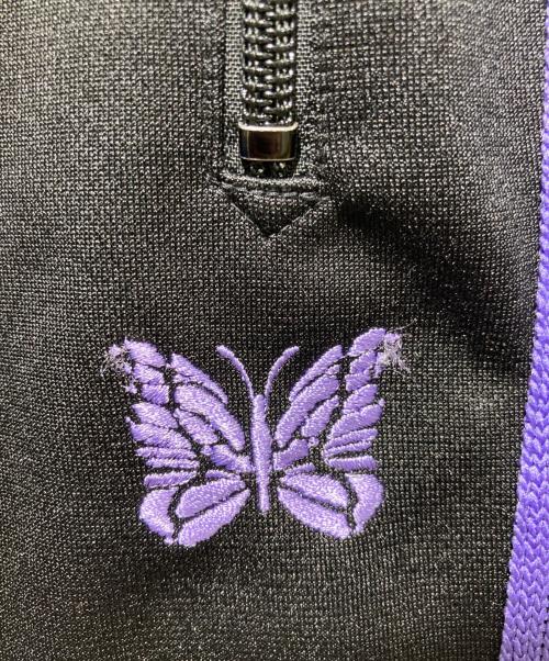 Needles（ニードルズ）Needles (ニードルズ) NARROW TRACK PANT トラックパンツ ブラック×パープル サイズ:Mの古着・服飾アイテム