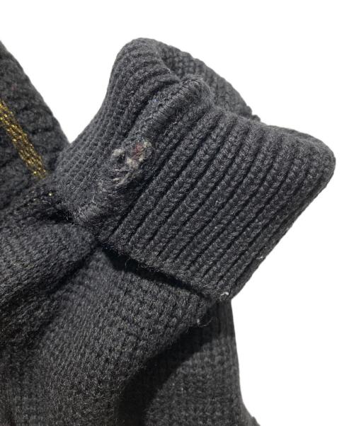 Mr.JUNKO（ミスタージュンコ）Mr.JUNKO (ミスタージュンコ) 総柄ニット ブラック サイズ:FREEの古着・服飾アイテム