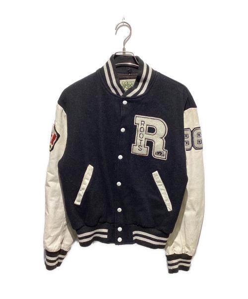 Roots（ルーツ）Roots (ルーツ) ワッペンスタジャン ブラック サイズ:Mの古着・服飾アイテム