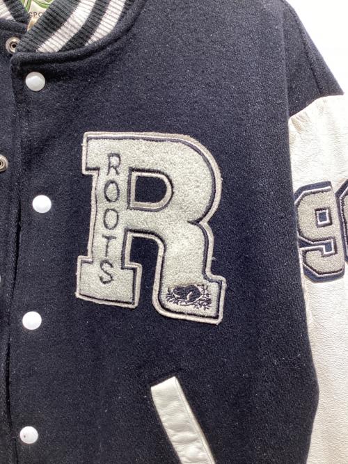 Roots（ルーツ）Roots (ルーツ) ワッペンスタジャン ブラック サイズ:Mの古着・服飾アイテム