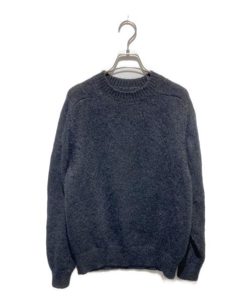 BATONER（バトナ―）BATONER (バトナ―) 22AW ピュアモヘアクルーネックニット ブラック サイズ:1の古着・服飾アイテム