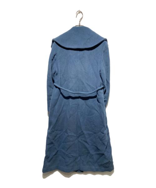 FRAY ID（フレイ アイディー）FRAY ID (フレイ アイディー) ロングリバーコート ブルーの古着・服飾アイテム