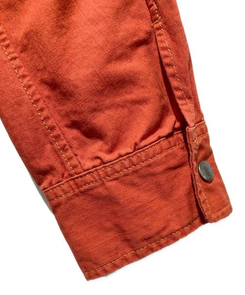 AVIREX（アヴィレックス）AVIREX (アヴィレックス) ジップミリタリーブルゾン オレンジ サイズ:M 未使用品の古着・服飾アイテム