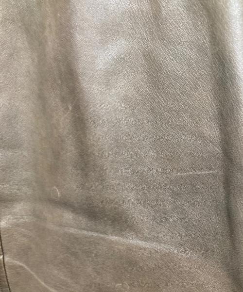 PREMIUM theory（プレミアムセオリー）premium theory (プレミアムセオリー) シングルライダースジャケット ブラウン サイズ:Sの古着・服飾アイテム