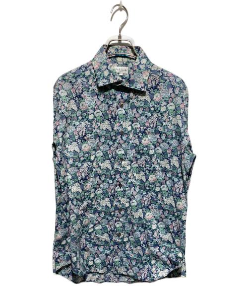 PAUL SMITH（ポールスミス）Paul Smith (ポールスミス) ボタニカル花柄シャツ ブルー サイズ:Lの古着・服飾アイテム