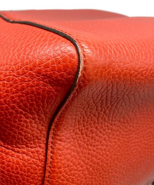 GUCCI（グッチ）GUCCI (グッチ) スウィング レザー トートバッグ レッドの古着・服飾アイテム