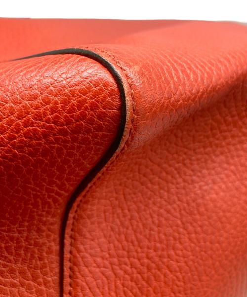 GUCCI（グッチ）GUCCI (グッチ) スウィング レザー トートバッグ レッドの古着・服飾アイテム