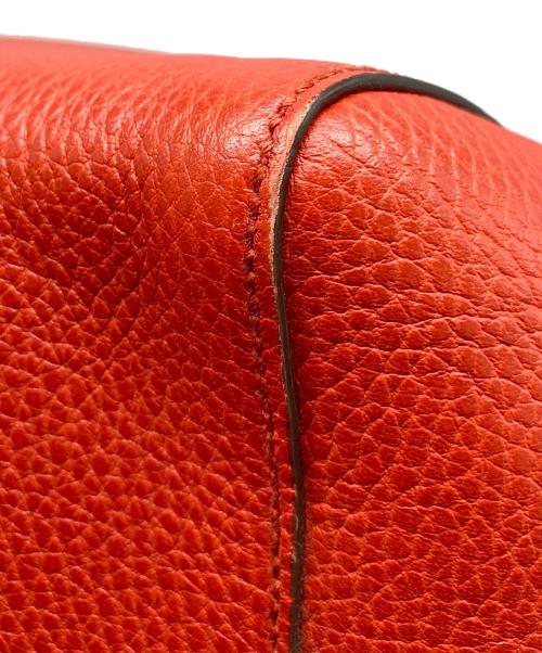 GUCCI（グッチ）GUCCI (グッチ) スウィング レザー トートバッグ レッドの古着・服飾アイテム