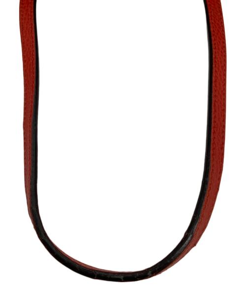 GUCCI（グッチ）GUCCI (グッチ) スウィング レザー トートバッグ レッドの古着・服飾アイテム