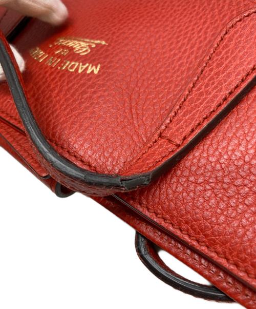 GUCCI（グッチ）GUCCI (グッチ) スウィング レザー トートバッグ レッドの古着・服飾アイテム