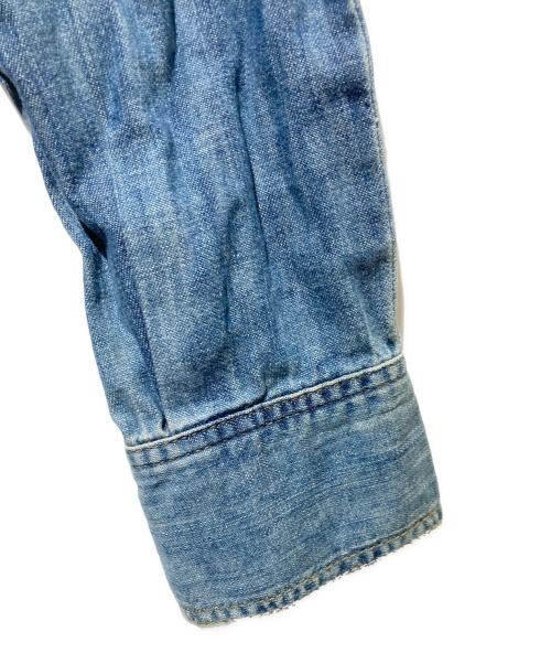 philipp plein（フィリッププレイン）PHILIPP PLEIN (フィリッププレイン) ドクロスタッズデニムシャツ インディゴ サイズ:Sの古着・服飾アイテム