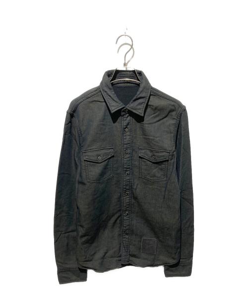 roar（ロアー）roar (ロアー) 拳銃ラインストーンデザインシャツ ブラック サイズ:2の古着・服飾アイテム