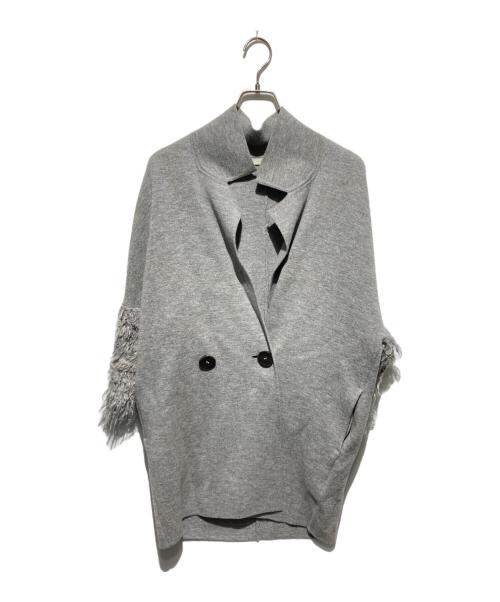 EPOCA（エポカ）EPOCA (エポカ) ニットコクーンコート グレー サイズ:40の古着・服飾アイテム