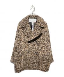 ticca（ティッカ）の古着「ティッカ レオパードシャギーピーコート」｜グレー
