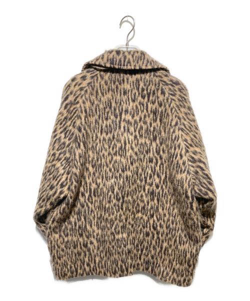 ticca（ティッカ）ticca (ティッカ) ティッカ レオパードシャギーピーコート グレー サイズ:FREEの古着・服飾アイテム